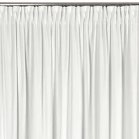 Kép 8/11 - Carli fodros bársony függöny köves díszcsíkkal Fehér 140x250 cm 3