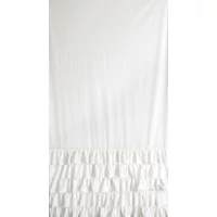 Kép 7/11 - Carli fodros bársony függöny köves díszcsíkkal Fehér 140x250 cm 9