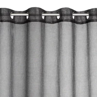 Kép 6/8 - Carli fodros fényáteresztő függöny Fekete 140x250 cm 3