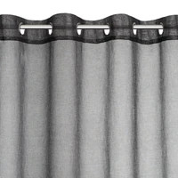 Kép 6/8 - Carli fodros fényáteresztő függöny Fekete 140x250 cm 3