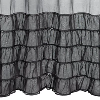 Kép 8/8 - Carli fodros fényáteresztő függöny Fekete 140x250 cm 5