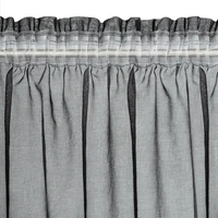 Kép 5/11 - Carli fodros fényáteresztő függöny Fekete 140x250 cm 9