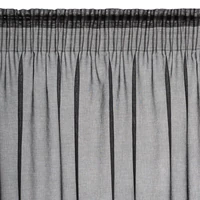 Kép 9/11 - Carli fodros fényáteresztő függöny Fekete 140x270 cm 3