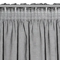Kép 3/11 - Carli fodros fényáteresztő függöny Fekete 140x270 cm 7