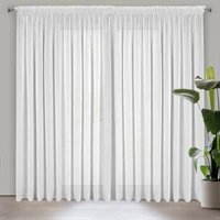 Kép 1/11 - Dalia függöny matt sifon szövetből Fehér 350x270 cm