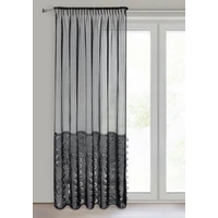 Kép 4/10 - Debora dekor függöny lézervágott díszítéssel Fekete 140x270 cm 1