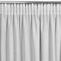 Kép 3/11 - Eris öko stílusú sötétítő függöny Ezüst 140x270 cm 7