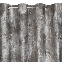 Kép 8/10 - Ester bársony sötétítő függöny Acélszürke 140x250 cm 4