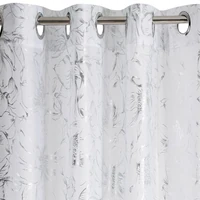 Kép 5/7 - Feza mintás dekor függöny Fehér 140x250 cm 3