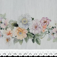 Kép 6/7 - Flowery vitrázs függöny Fehér 30x150 cm 4