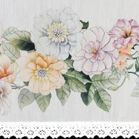 Kép 6/7 - Flowery vitrázs függöny Fehér 60x150 cm 4