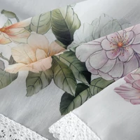 Kép 7/7 - Flowery vitrázs függöny Fehér 60x150 cm 5