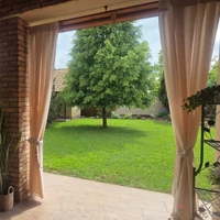 Kép 4/15 - Garden vízálló kerti függöny elkötővel Bézs 155x260 cm 