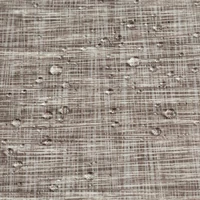Kép 2/10 - Garden vízálló kerti függöny elkötővel melange mintás Barna/krémszín 155x220 cm