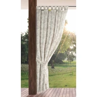 Kép 3/10 - Garden12 vízálló kerti függöny elkötővel Krémszín 155x260 cm 1