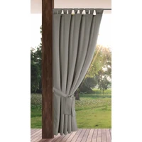 Kép 2/5 - Garden2 vízálló mintás kerti függöny elkötővel Ezüst 155x220 cm 1