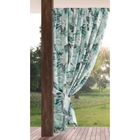 Kép 5/10 - Garden2 vízálló mintás kerti függöny elkötővel Fehér 155x200 cm 1