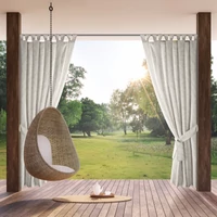 Kép 1/10 - Garden3 vízálló kerti függöny elkötővel Fehér 155x240 cm
