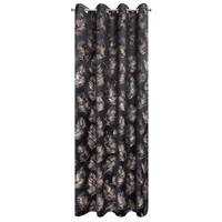Kép 4/11 - Gloria2 bársony sötétítő függöny Fekete 140x250 cm 3
