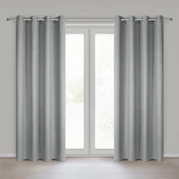 Kép 1/8 - Jula2 öko stílusú sötétítő függöny Ezüst 140x250 cm