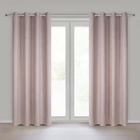 Kép 1/8 - Jula2 öko stílusú sötétítő függöny Pasztell rózsaszín 140x250 cm