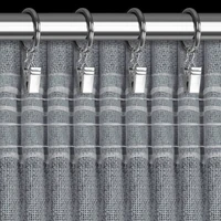 Kép 7/11 - Jula2 öko stílusú sötétítő függöny Világoskék 140x270 cm 8