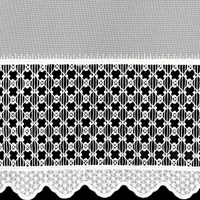 Kép 9/10 - Katrina díszes fényáteresztő függöny Fehér 350x150 cm 4