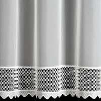 Kép 10/10 - Katrina díszes fényáteresztő függöny Fehér 350x150 cm 5