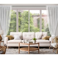 Kép 5/10 - Kira 2db fehér függöny rojtos díszítéssel és elkötővel Fehér 140x270 cm 2db 8