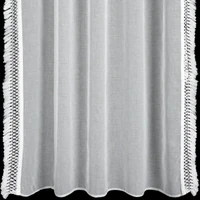 Kép 2/10 - Kira fehér függöny oldalán rojtos díszítéssel Fehér 140x270 cm 6