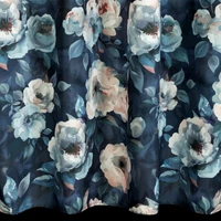 Kép 10/10 - Kira mintás dekor függöny Gránátkék 140x270 cm 5