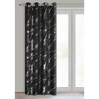 Kép 3/10 - Lani mintás dekor függöny Fekete 140x250 cm 1