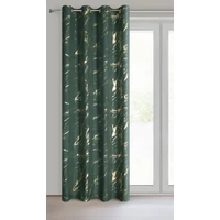 Kép 4/11 - Lani mintás dekor függöny Sötétzöld 140x250 cm 1