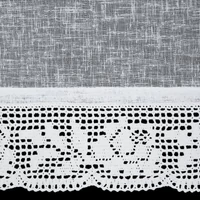 Kép 6/7 - Lari vitrázs függöny Fehér 60x150 cm 4