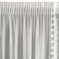 Kép 8/11 - Larisa dekor függöny szett Fehér 140x270 cm 2db 3