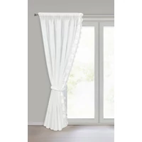 Kép 2/11 - Leti dekor függöny szett Fehér 140x270 cm 2db 1