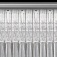 Kép 7/11 - Leti dekor függöny szett Fehér 140x270 cm 2db 8