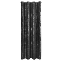 Kép 7/10 - Libi mintás dekor függöny Fekete 140x250 cm 2