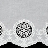 Kép 6/7 - Lila vitrázs függöny Fehér 40x150 cm 4