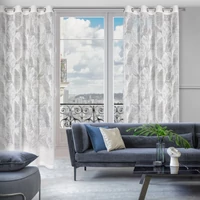 Kép 6/10 - Linnea jacquard mintés modern fehér függöny Fehér 140x250 cm 8