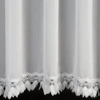 Kép 10/10 - Loreta díszes fényáteresztő függöny Fehér 400x160 cm 5