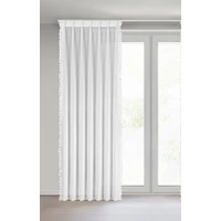 Kép 5/11 - Loreta díszes fényáteresztő függöny Fehér 80x270 cm 1