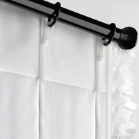 Kép 10/11 - Loreta díszes fényáteresztő függöny Fehér 80x270 cm 4