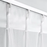 Kép 6/11 - Loreta díszes fényáteresztő függöny Fehér 80x270 cm 9
