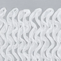 Kép 8/11 - Loris díszes fényáteresztő függöny Fehér 140x270 cm 5