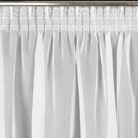 Kép 9/15 - Lucy fényáteresztő függöny voile anyagból Fehér 300x300 cm