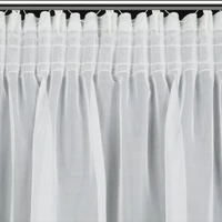 Kép 4/12 - Lucy fényáteresztő függöny voile anyagból Fehér 400x150 cm 3