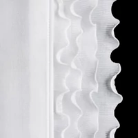 Kép 9/10 - Luisa díszes fényáteresztő függöny Fehér 400x160 cm  4