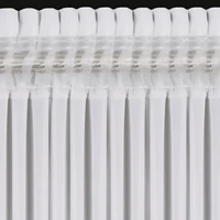 Kép 9/10 - Luisa díszes fényáteresztő függöny Fehér 400x250 cm 8
