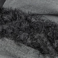 Kép 2/9 - Margaret dekor függöny mohair díszítéssel Fekete 140x250 cm 6
